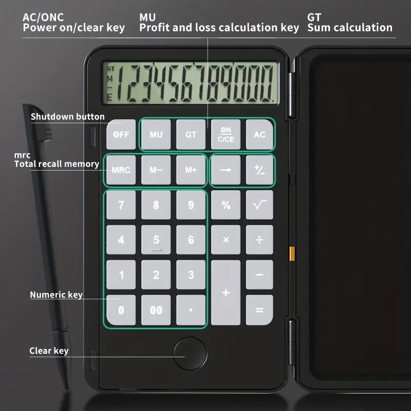 Tech Nova™ LCD Calculator